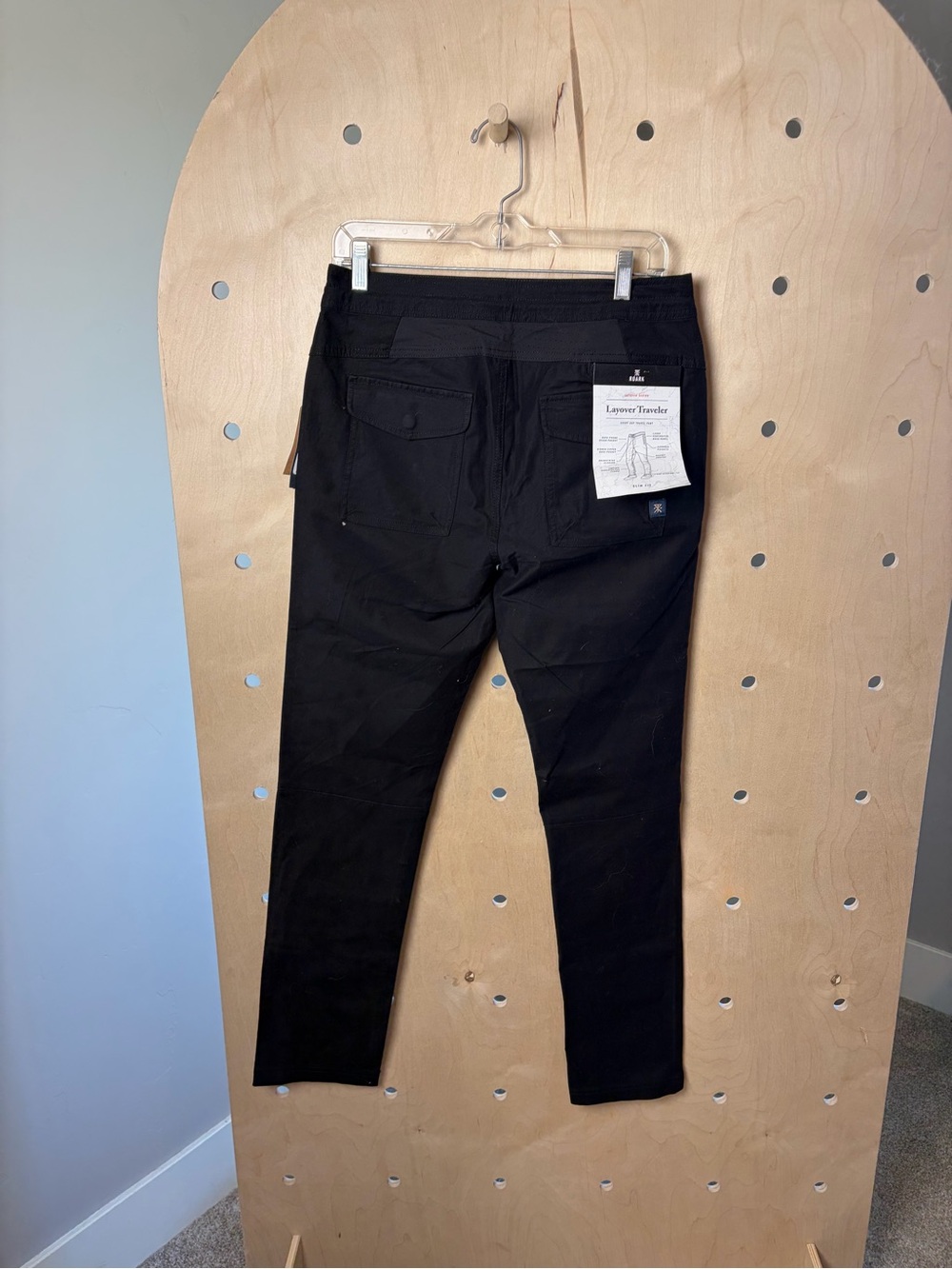 NWT $95 ROARK Men’s Layover Pro Traveler Pants in Black Waist 30 - Picture 8 of 10